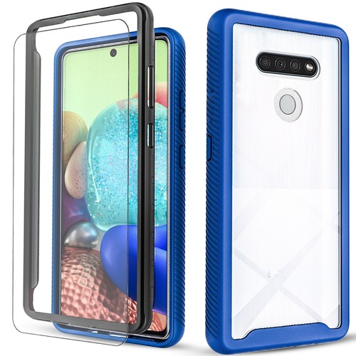 Housse de téléphone antichoc pour LG K31/Aristo 5 transparente + écran en verre trempé - Photo 2 sur 19