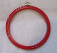 Red Flexi hoop 6.5" embroidery ring NEW