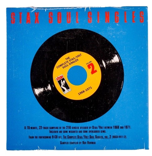 Complete Stax/Volt/Soul Singles Volume 2 Lot of 7 Diff. Music CD's