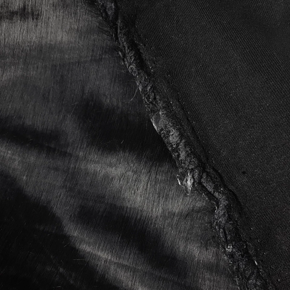 Webpelz Langhaar kuscheliges Kunstfell Stoff Fell Schwarz Deko Bekleidung - Bild 4 von 4