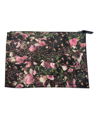 バッグ GIVENCHY Antigona Bambi pochette bag Givenchy Black Textured Coated Canvas Bambi Print Zip