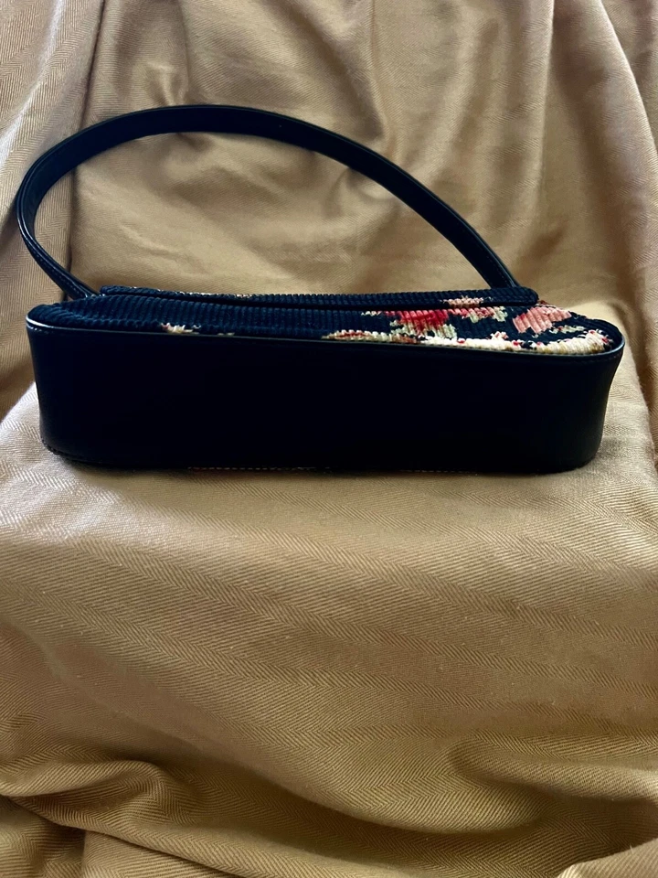 Vintage - Monedero de pana Liz Claiborne - hermoso patrón floral Foto 2 de 4