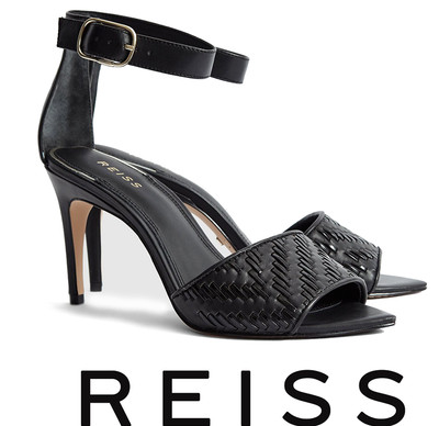 reiss black sandals