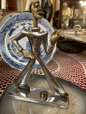 Hagenauer Sculpture Banjo Player Austrian Art Deco Figurine Wiener Werkstatte