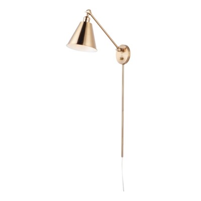 Maxim Lighting Library Small 1-Light Wall Sconce, Heritage - 12222HR