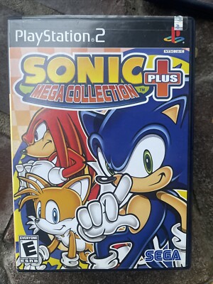 Sonic Mega Collection Plus PS2 (Sony PlayStation 2, 2004 sonic the hedgehog game