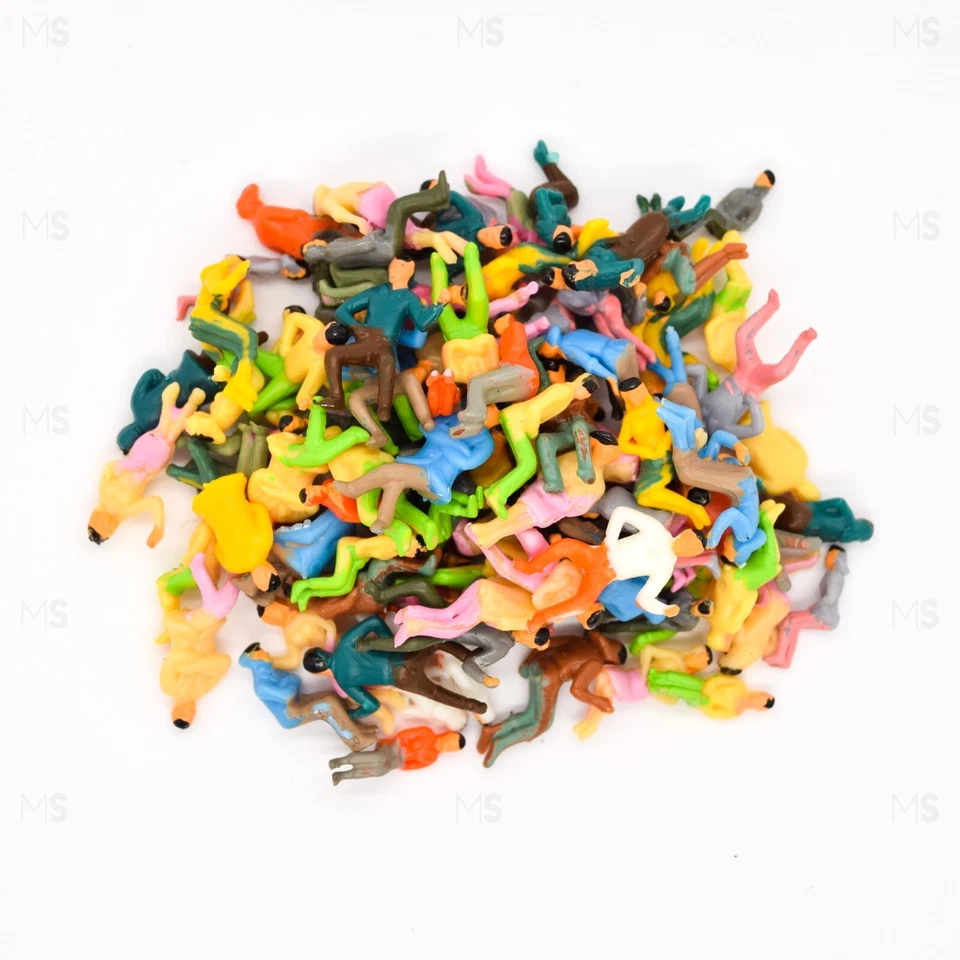 100x OO Gauge Sitting Figures in 1:76 Passengers Model Railway Subbuteo Fans - Image 2 of 4