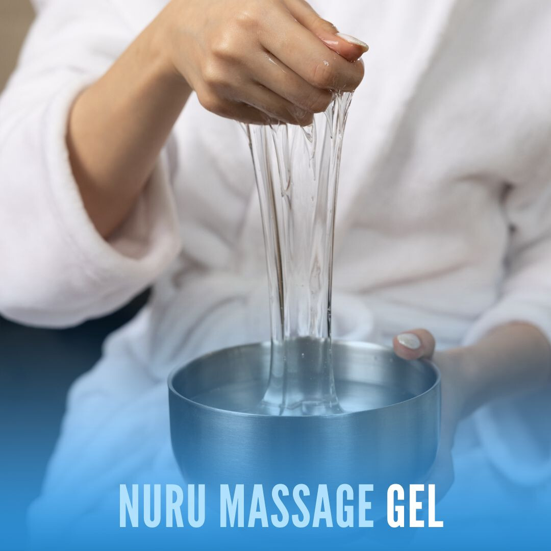 Nuru Massage Gel 8.45 oz with Aloe Vera, Seaweed, Liquorice, Green Tea & B5 