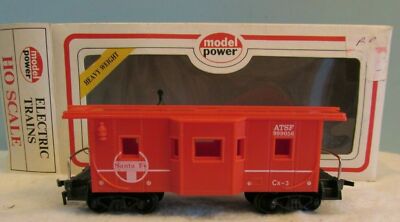 VINTAGE HO SCALE TRAINS MODEL MODEL POWER SANTA FE 999056 CABOOSE  RED CAR