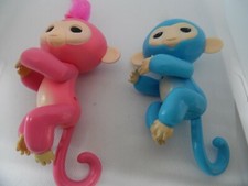 Fingerling pink interactive monkey  blue monkey