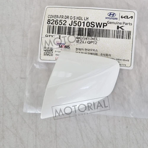 Front Driver Left Door Handle Cover White for KIA Stinger 2018 2019 2020-2023