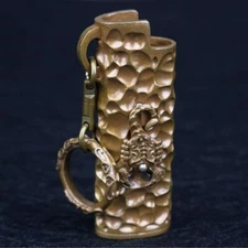 Brass Lighter Sleeve for BIC J3 Car key Chain Pendant Lighter Not Included