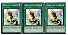 Yugioh- 3X Nordic Relic Draupnir - Common - 1st Edition - STOR-EN045 - Near Mint