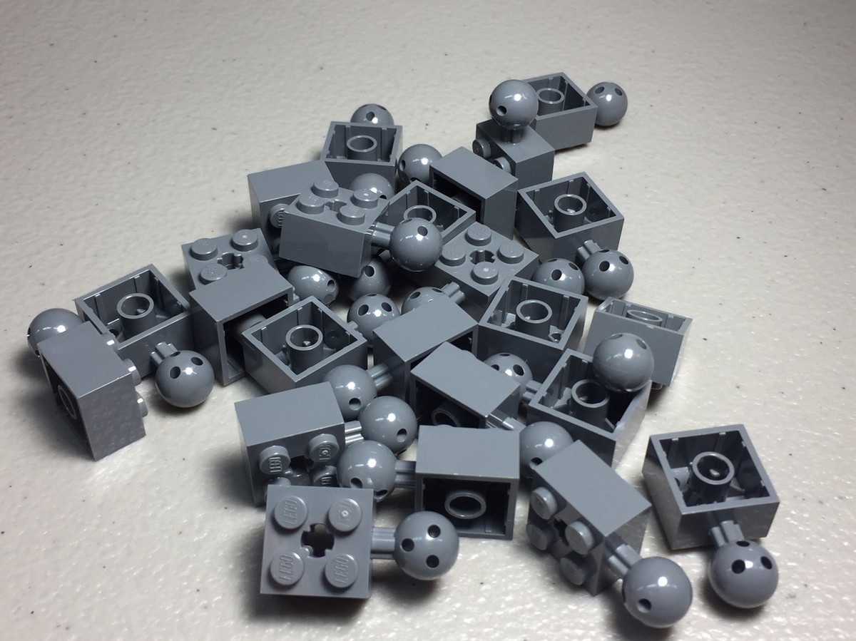 New LEGO Dark Bluish Gray Technic Brick Modified 2x2 Ball & Axle