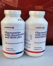 GCM Plus Dog Hip Joint 2x120 Chewable Tablets Glucosamine Chondroitin For Dogs
