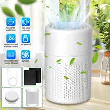 Air Purifiers for Home Bedroom HEPA Washable Filter Allergies Smoke Dust Cleaner