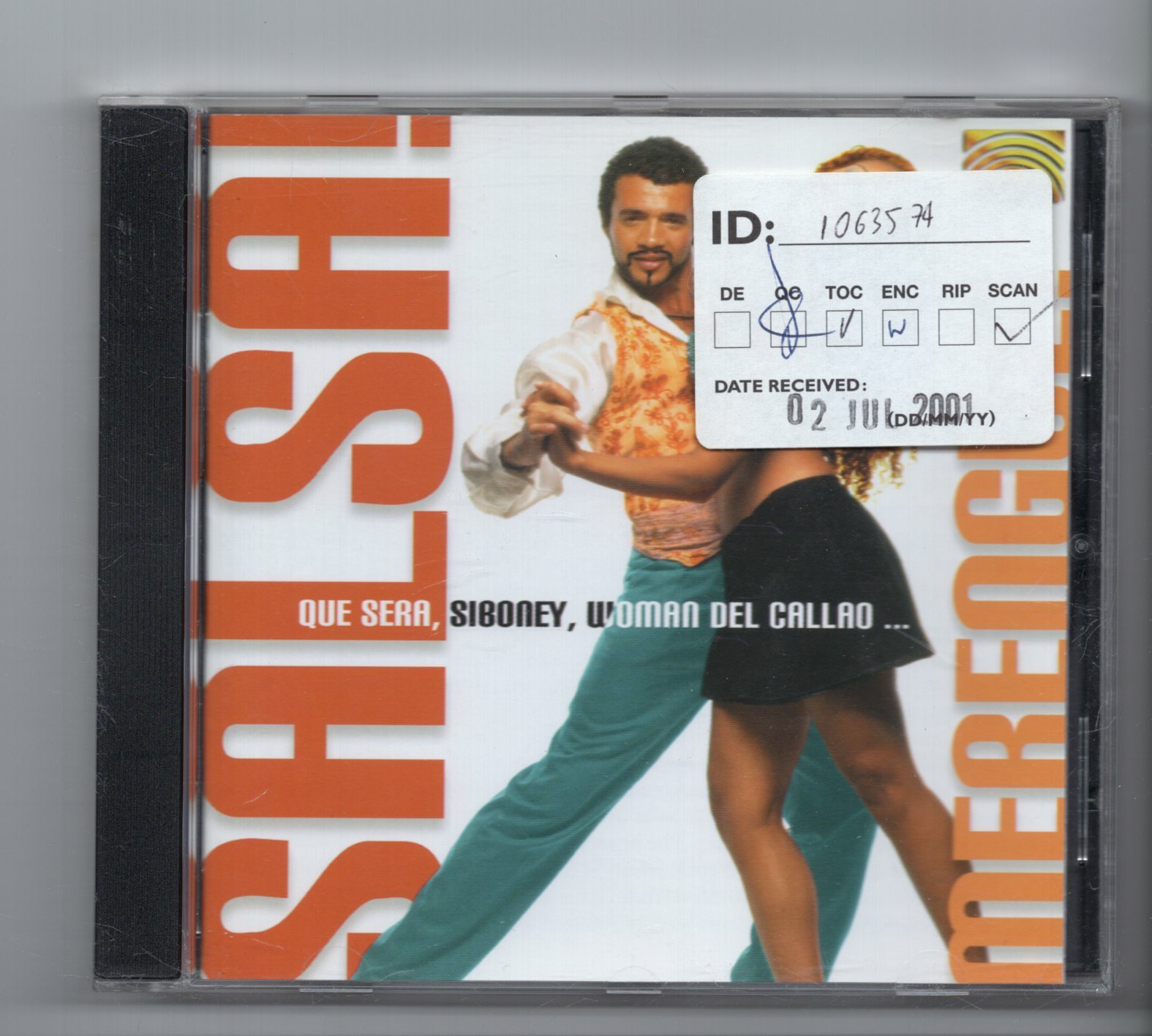 (JP425) Pablo Carcamo/Los Latinos, Salsa! Merengue! - 2001 CD