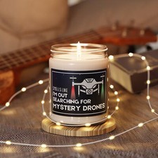 Mystery Drones Candle Mystery Drones Gift New Jersy Drones New York Drones UFO 