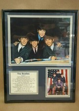 THE BEATLES "ALBUMS" Photos Album List Picture, Framed 11"x14" Double Matted