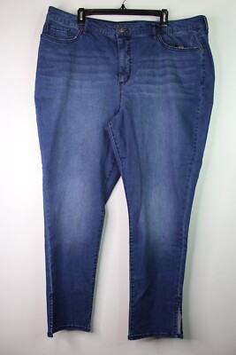 Womens Sofia Jeans Curvy Super Hi-Rise Ankle Jeans Dark Wash Size 20W