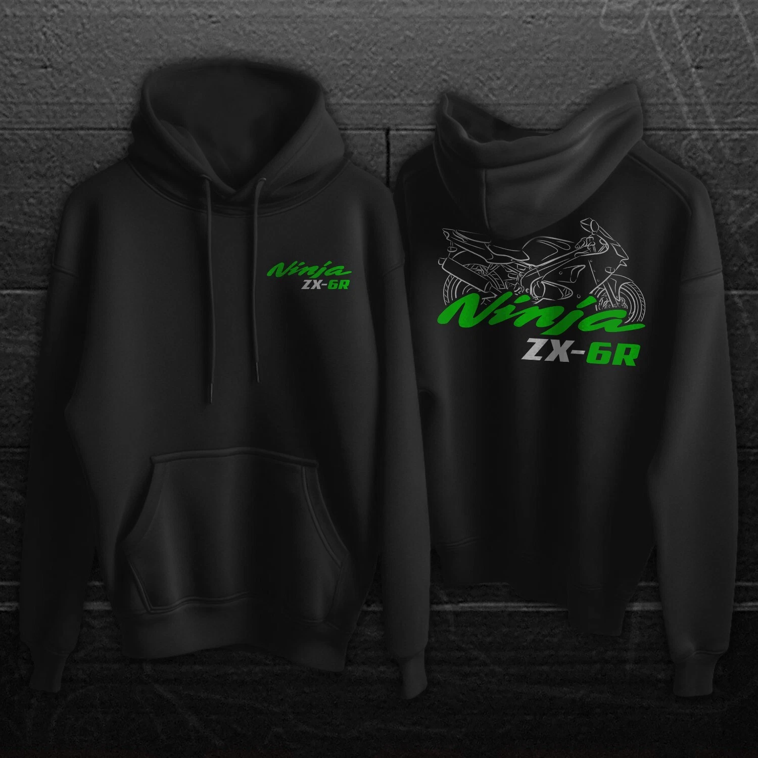 Kawaasakii Ninja ZX-6R 1995-2025 - Motorcycle Hoodie Pullover for Riders