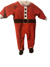 VTG Santa  s Suit Sleeper Size 0- 3 Months NWOT Merry Christmas by Just Love