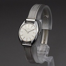 Orologio da polso meccanico Universal Geneve orologio da donna argento 23 mm cinturino inox