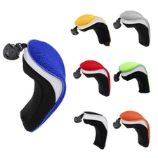 4pcs Golf Hybrid Club Head Covers Set of 4 with Interchangeable No.Tag UT Cover