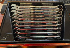 Snap-on 10 Piece Metric Combination Wrench Set 10 - 19mm OEXM710B Like New Save$
