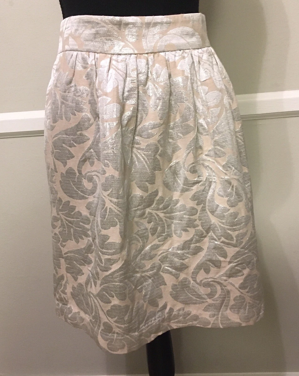 Silver pleated skirt hot sale ebay