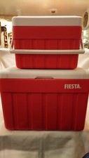 2 New VINTAGE Tupperware FiestA Portable Coolers - GREAT FOR PICNICS - NIB (SWS)
