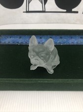 Excellent Quality Westmoland GLASS FRENCH BULLDOG FIGURINE DOG STATUETTE CRYSTAL