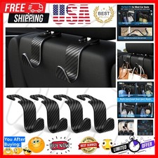 4-Pack Car Headrest Hooks Holds 55lbs Seat Storage Organizer for Bags