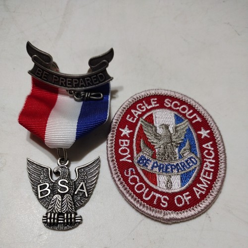 Boy Scouts of America - Eagle scout Patch/ Badge+ BSA Rank Award Metal 