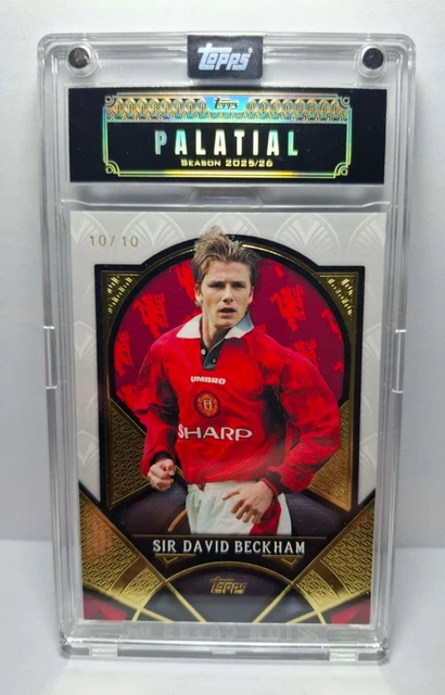 Sir David Beckham 10/10 Bookend - PP-15 - Topps Palatial Manchester United 25/26