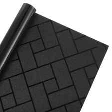 Window Privacy Films, 2000x600mm Non-Adhesive Static Window Decals, Black