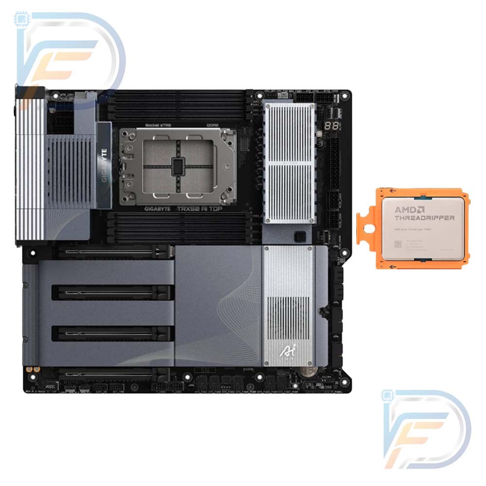 AMD Threadripper 7980X 64C128T CPU + GIGABYTE TRX50 AI TOP sTR5 ...