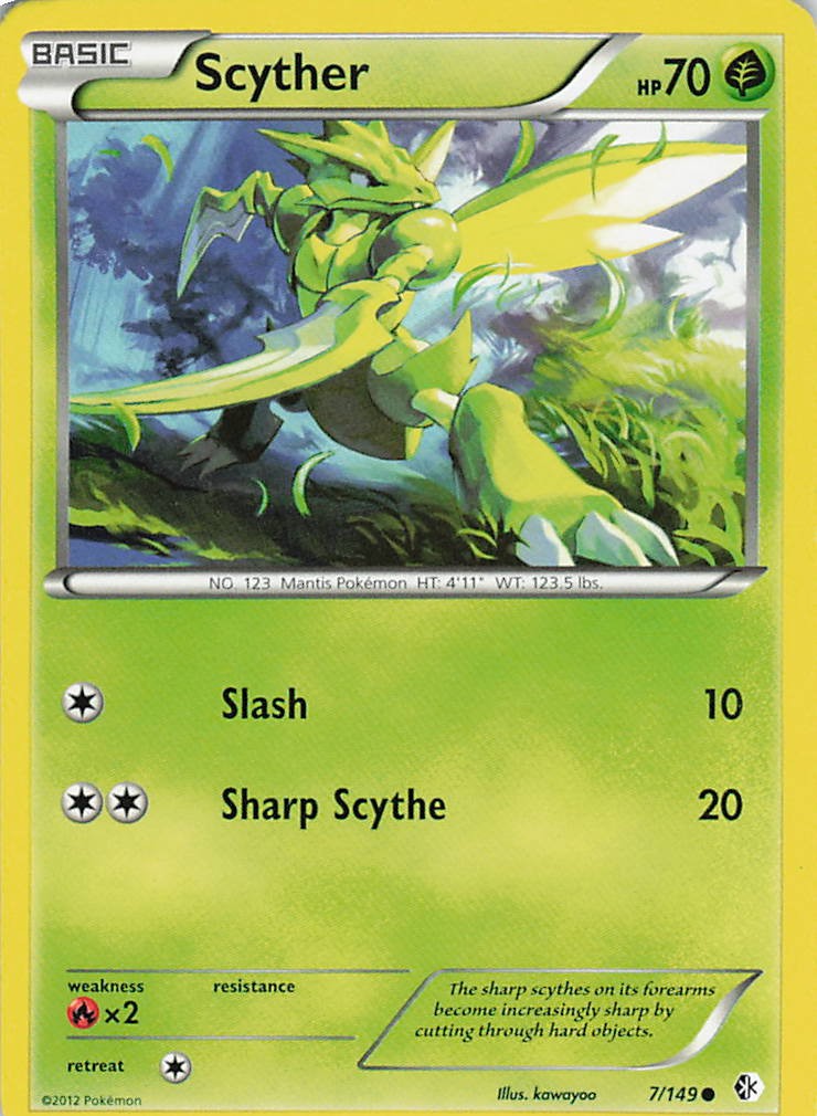 Scyther Normal Common Boundaries Crossed 7/149 LP