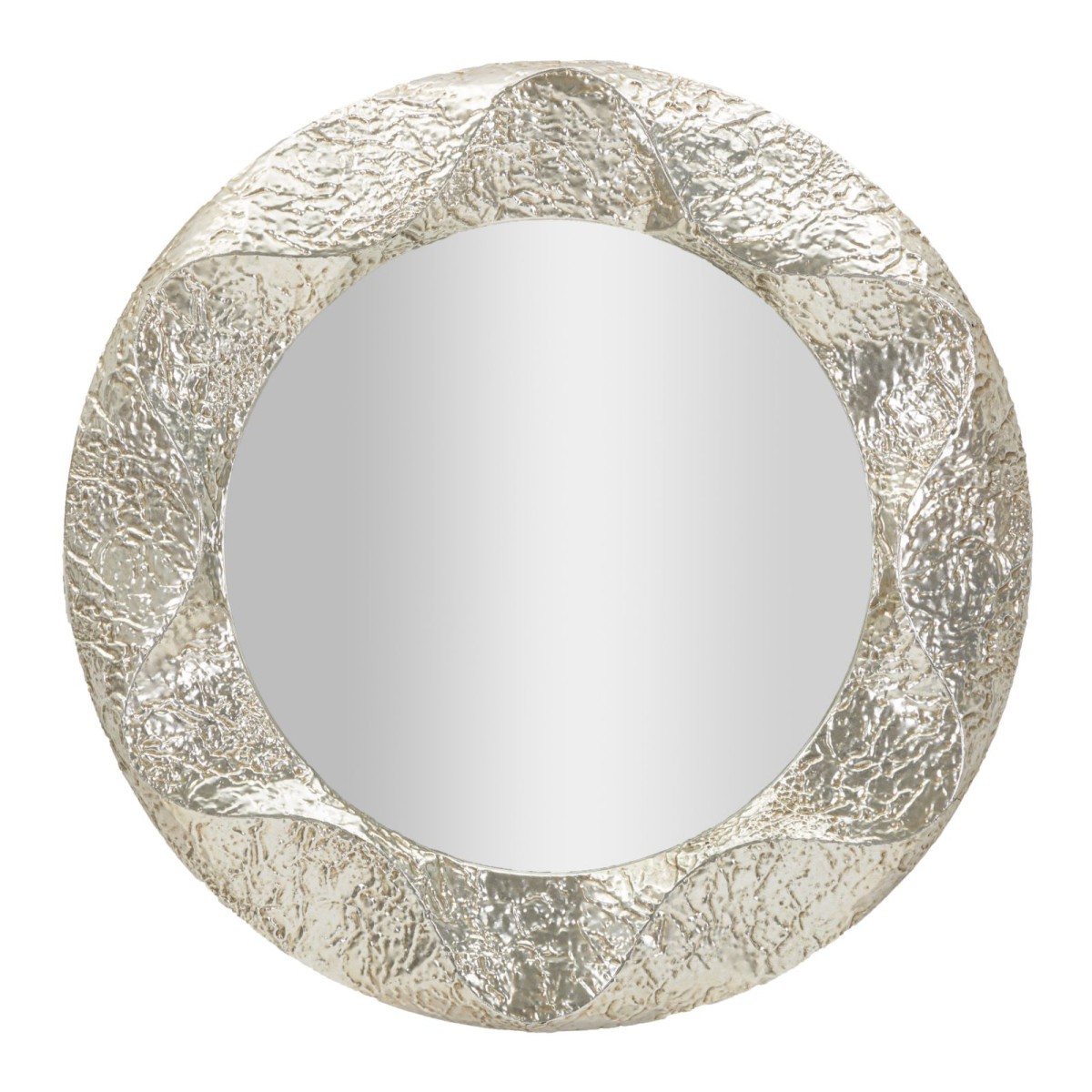Miroir rond Argelux 104cm argent resout le manque de luminosite