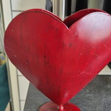 Herz Deko Figur Skulptur freistehend Rot Moti...