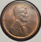 1909-VDB Lincoln Cent Uncirculated Nice Red Brown