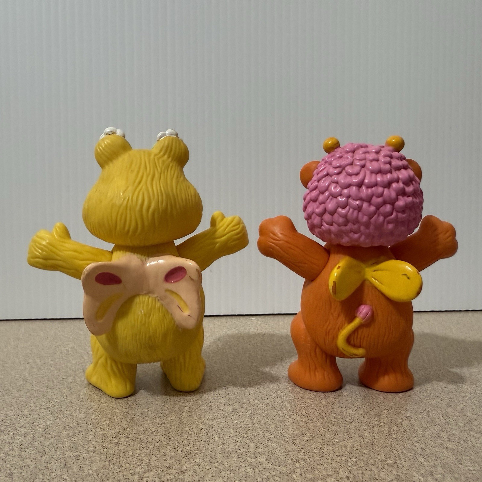 Vintage 1985 Hasbro Disney Wuzzles Bumblelion and Butterbear Posable Figures