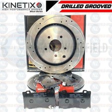 FÜR INFINITI Q50 SPORT 3.5 VORNE QUER GELOCHT GERILLT BREMSSCHEIBEN BELÄGE 354mm