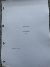 Blade Runner Film Script / Screenplay. Harrison Ford, Rutger Hauer.