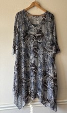 Pretty Angel Dress Women L Sheer Asymmetrical Boho Silk Eclectic Romantic Fairy