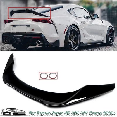 For 2020-2025 Toyota Supra A90 A91 GLOSS BLACK Trunk Spoiler Wing Lip TD Style