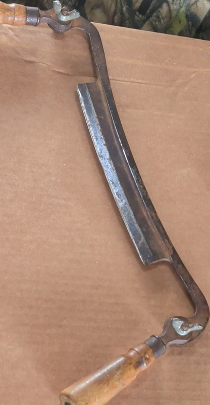 Pexto S Vintage Original No. 8 Drawknife Woodworking Tool with Wood Handles