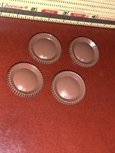 Vintage Emerson Radio Knobs Original Brown Plastic Art Deco