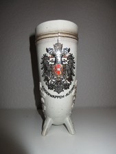Vintage ceramic drinking horn Kaiserwappen-Austria