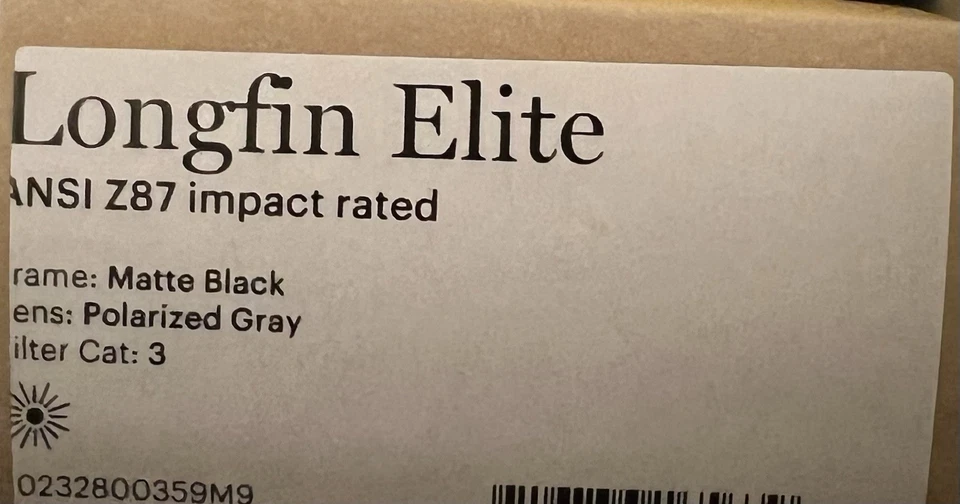 Longfin Elite ANSI Z87 Impact Rated Matte Black Polarized Grey Sunglasses - Image 2 of 2